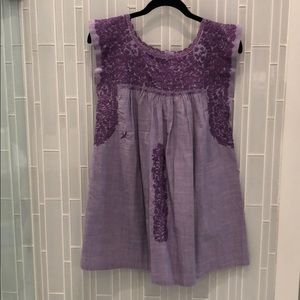 Mi Golondrina Lavender Top and Short Set